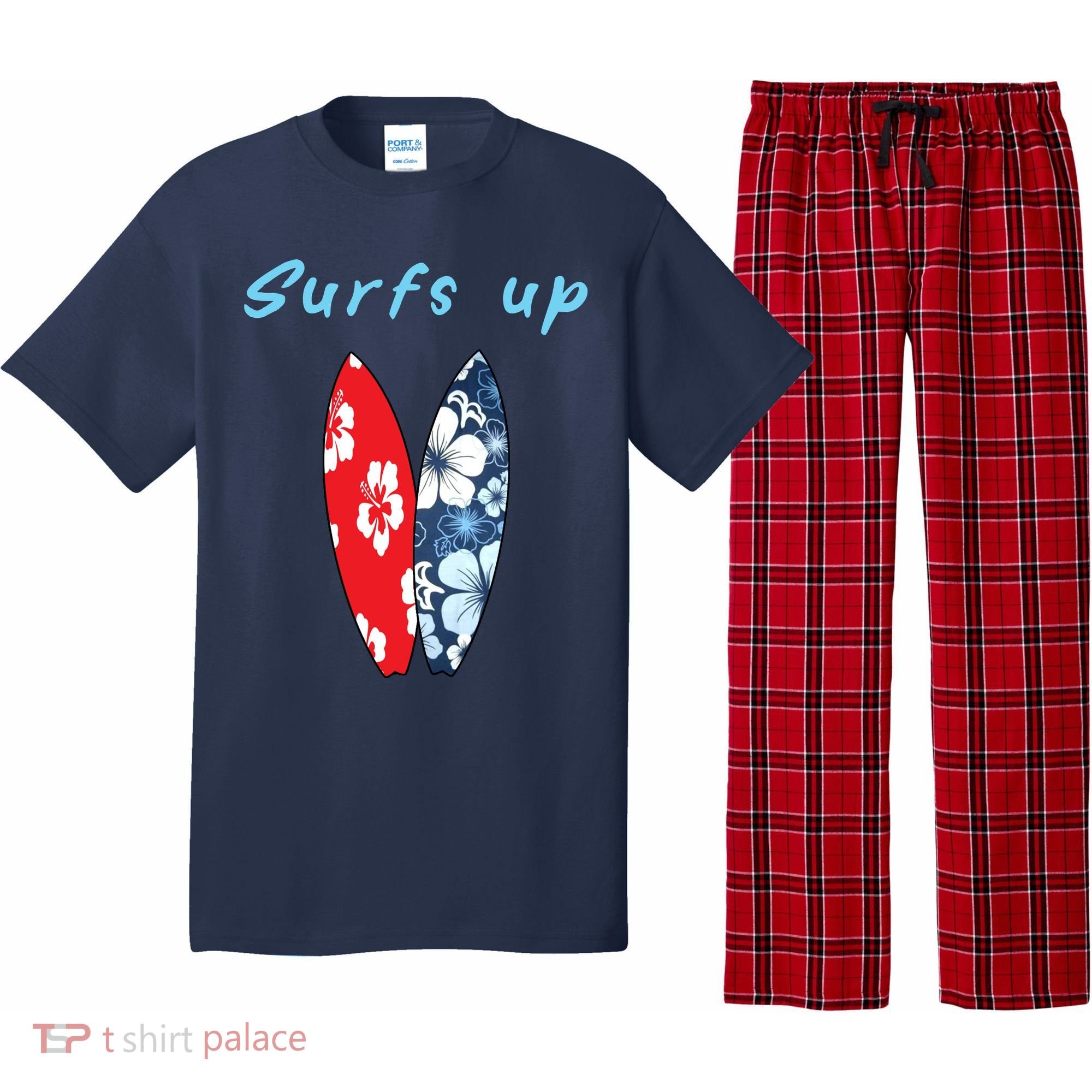Surfs Up Hawaiian Style Pajama Set
