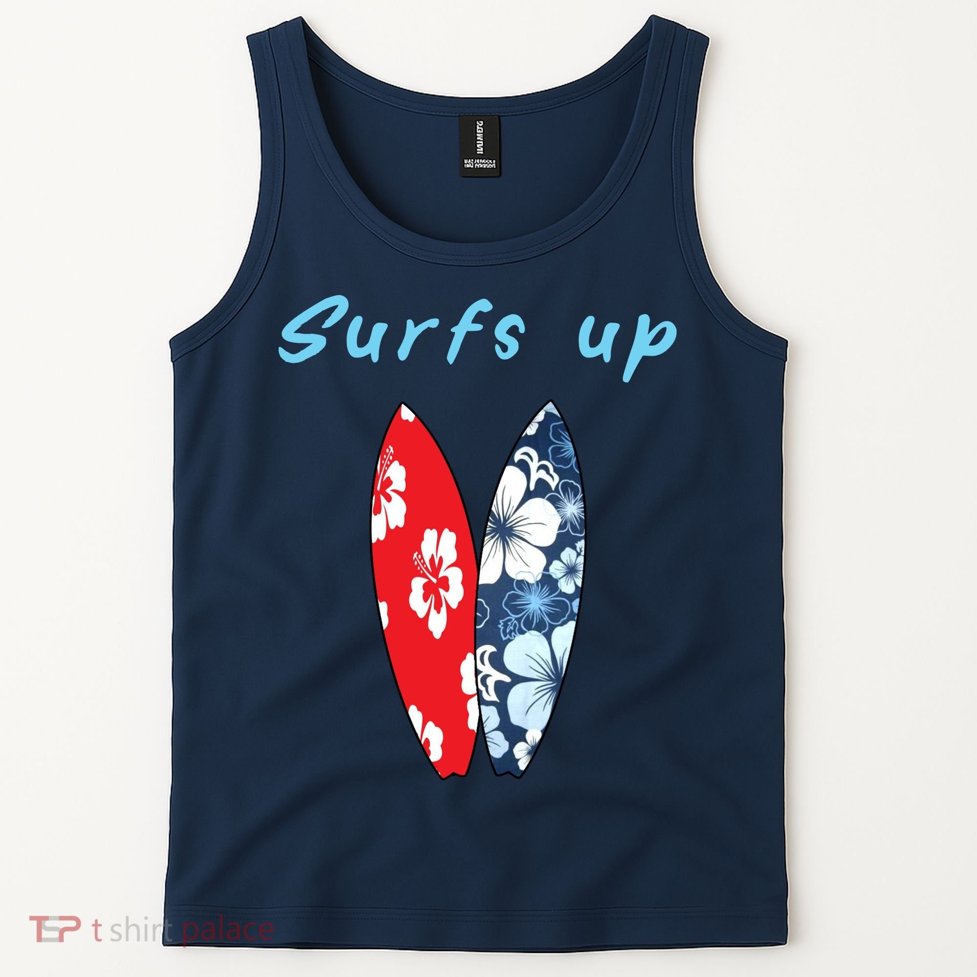 Surfs Up Hawaiian Style Tank Top