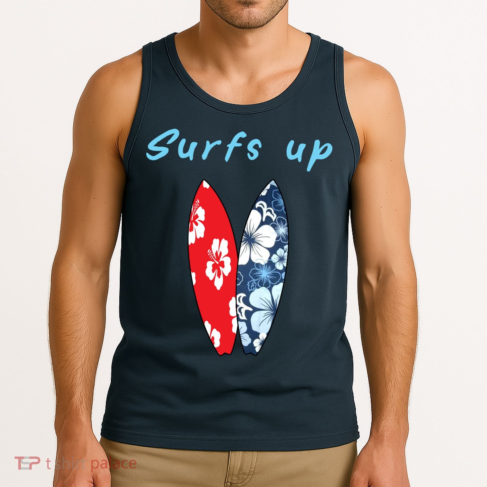 Surfs Up Hawaiian Style Tank Top