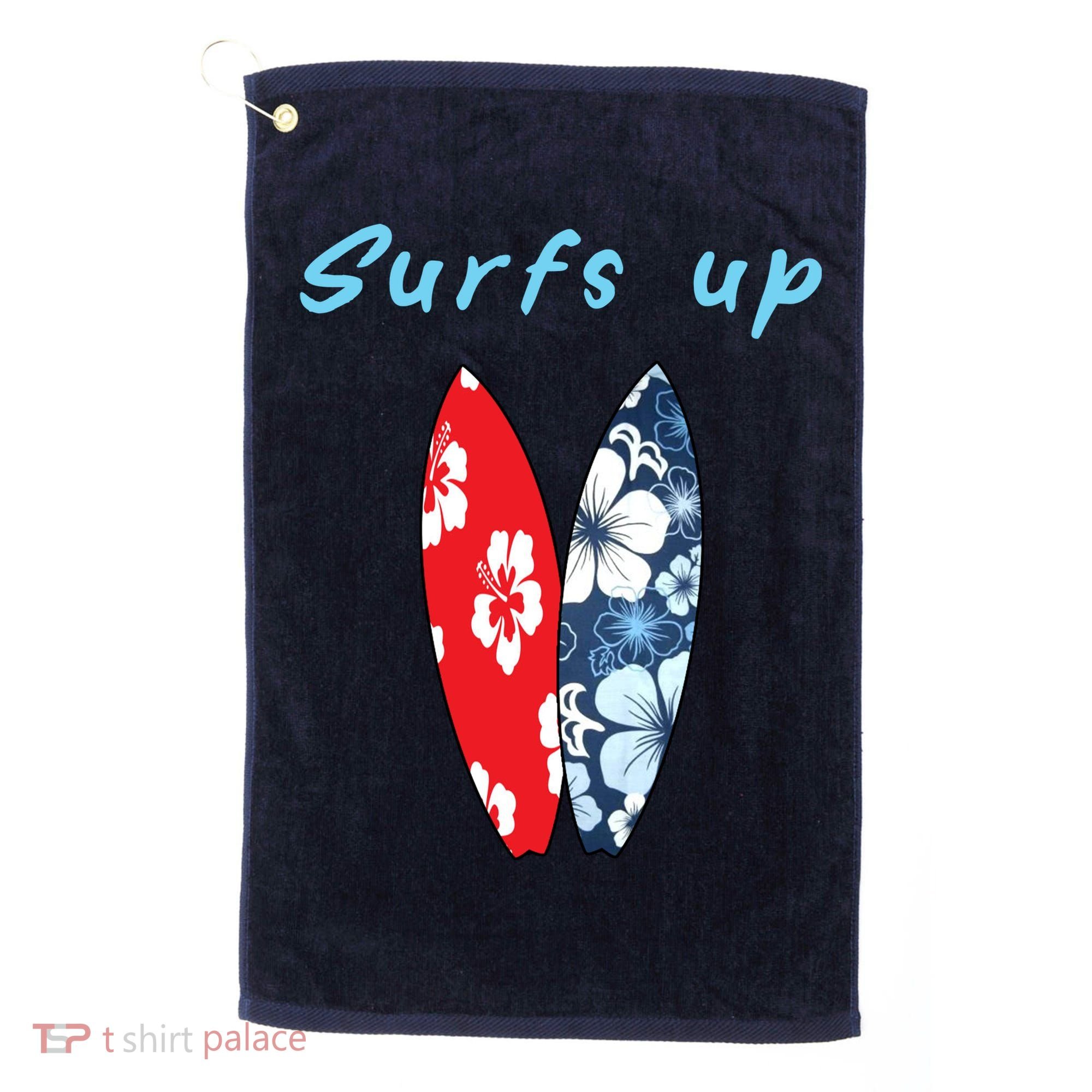 Surfs Up Hawaiian Style Golf Towel