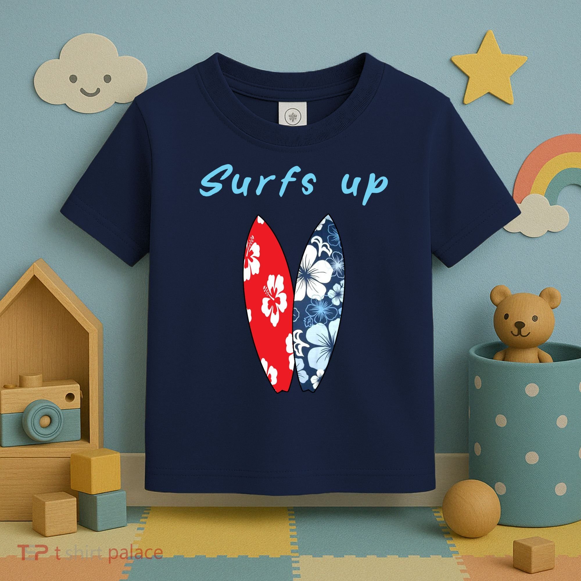 Surfs Up Hawaiian Style Toddler T-Shirt