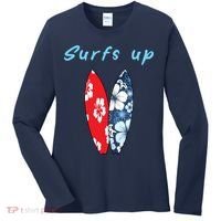 Surfs Up Hawaiian Style Women's Long Sleeve Shirt thumb 0