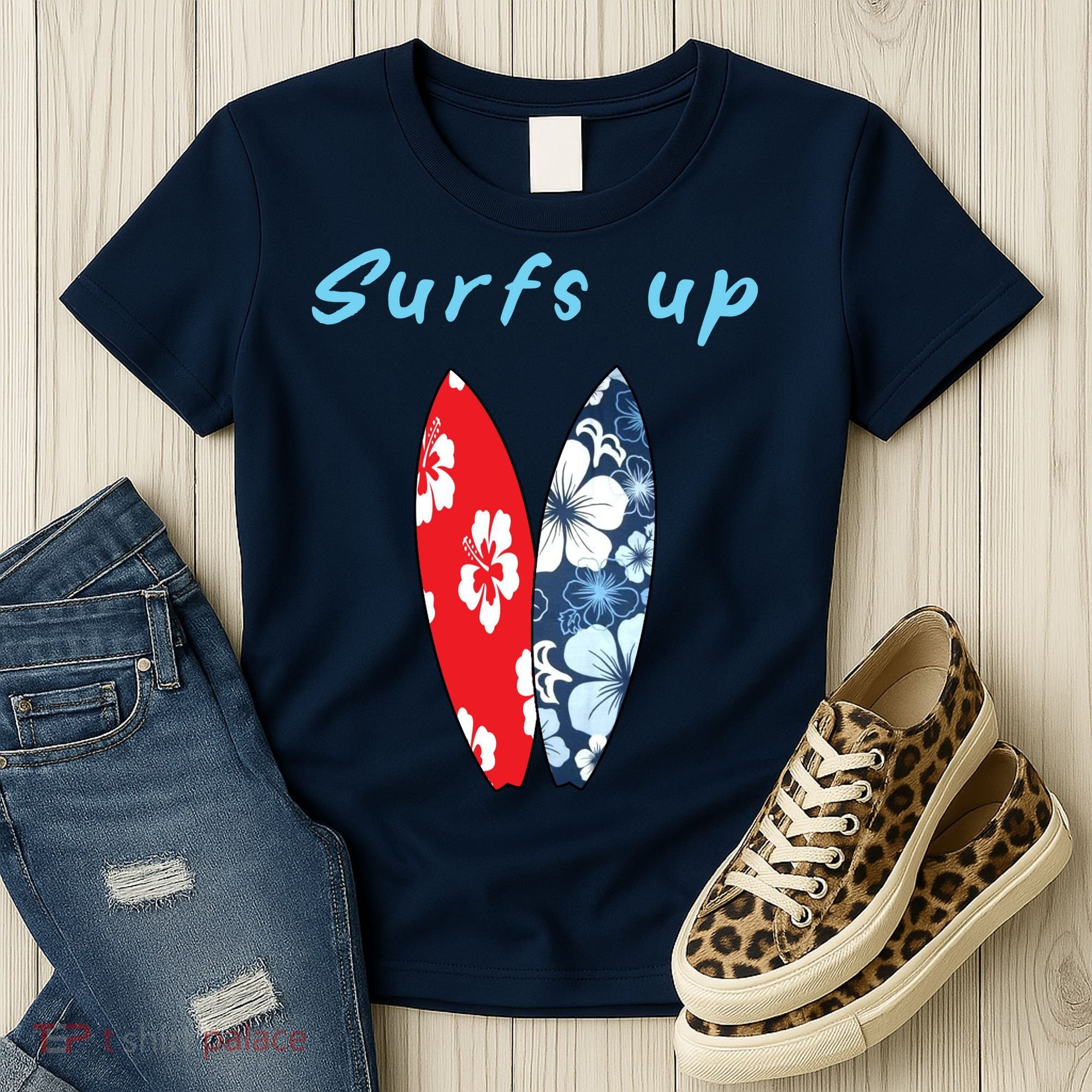 Surfs Up Hawaiian Style Women's T-Shirt