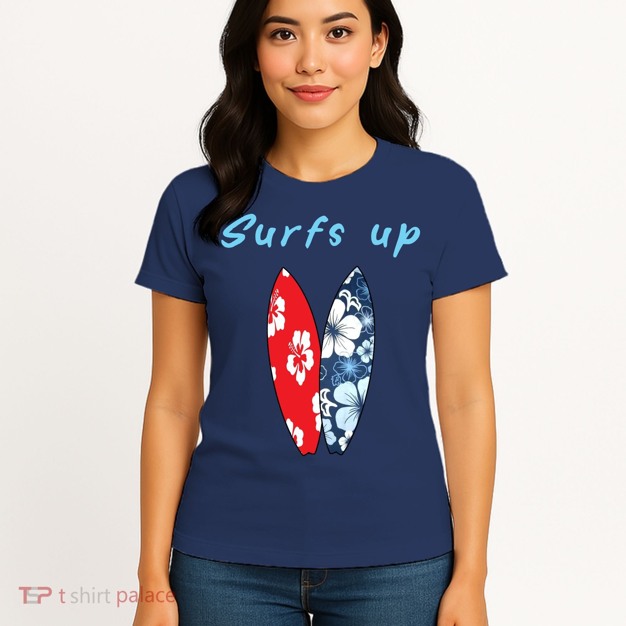 Surfs Up Hawaiian Style Women's T-Shirt