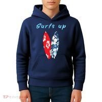 Surfs Up Hawaiian Style Kids Hoodie thumb 4