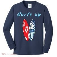 Surfs Up Hawaiian Style Kids Long Sleeve Shirt thumb 0