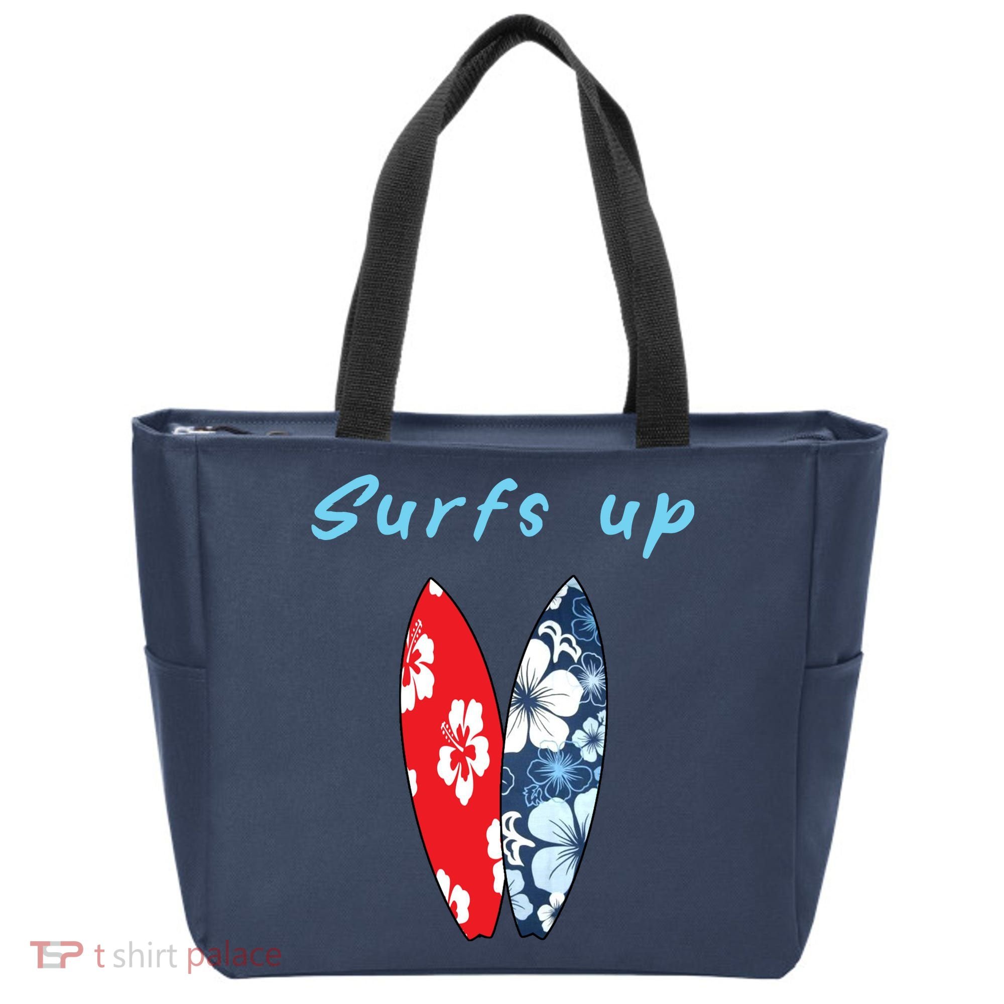 Surfs Up Hawaiian Style Tote Bag