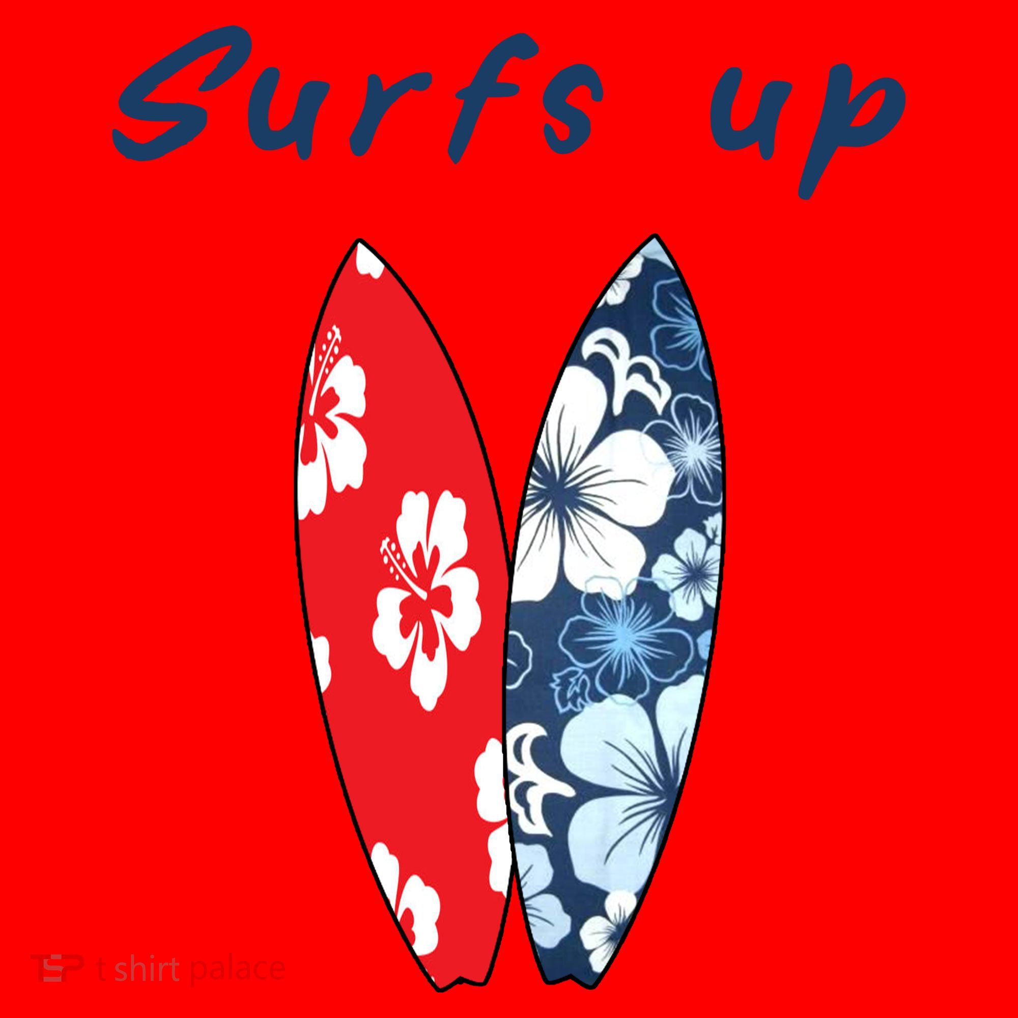Surfs Up Hawaiian Style Santa Hat