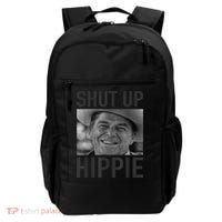 Shut Up Hippie Ronald Reagan Anti Liberal Republican Backpack thumb 0