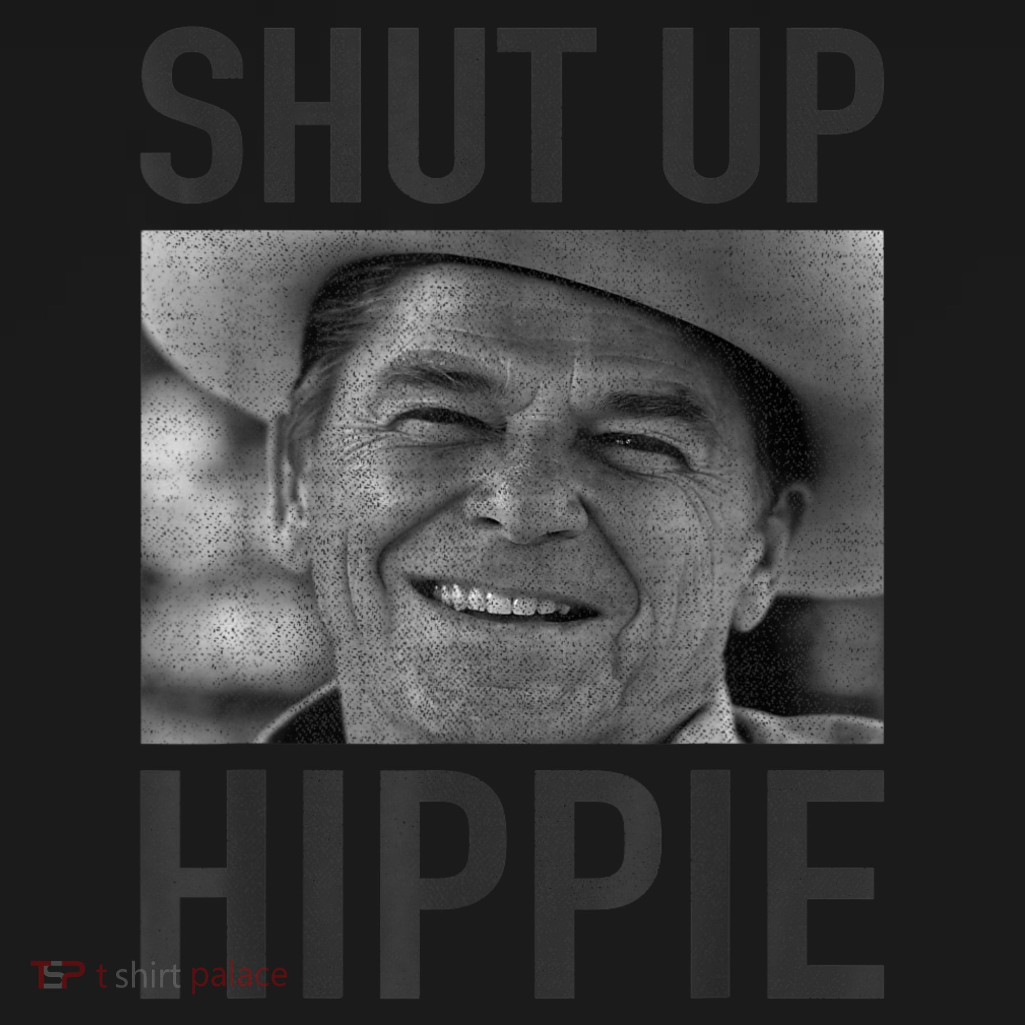 Shut Up Hippie Ronald Reagan Anti Liberal Republican Women's Hoodie