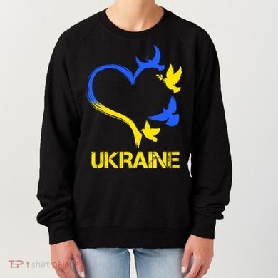 Support Ukraine Heart Doves Women's Sweatshirt