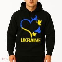 Support Ukraine Heart Doves Hoodie thumb 2