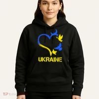 Support Ukraine Heart Doves Hoodie thumb 5