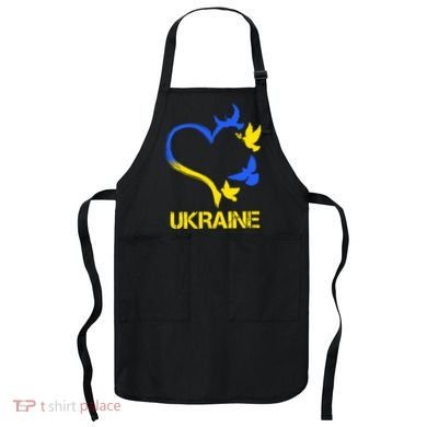 Support Ukraine Heart Doves Apron