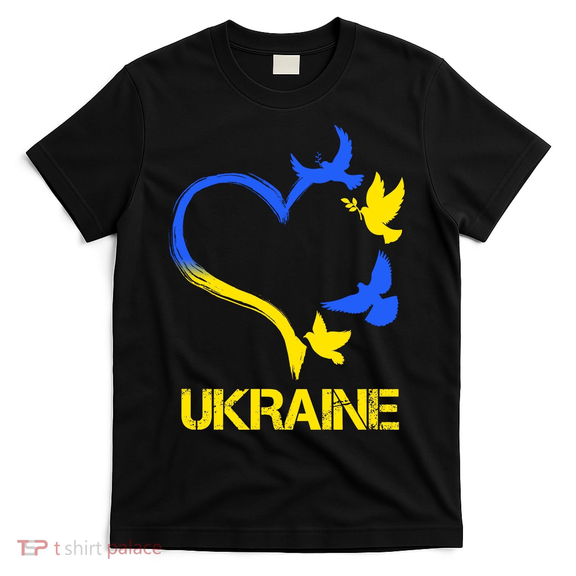 Support Ukraine Heart Doves T-Shirt