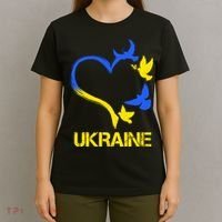 Support Ukraine Heart Doves T-Shirt thumb 4