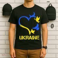 Support Ukraine Heart Doves T-Shirt thumb 6