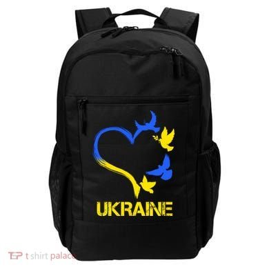 Support Ukraine Heart Doves Backpack