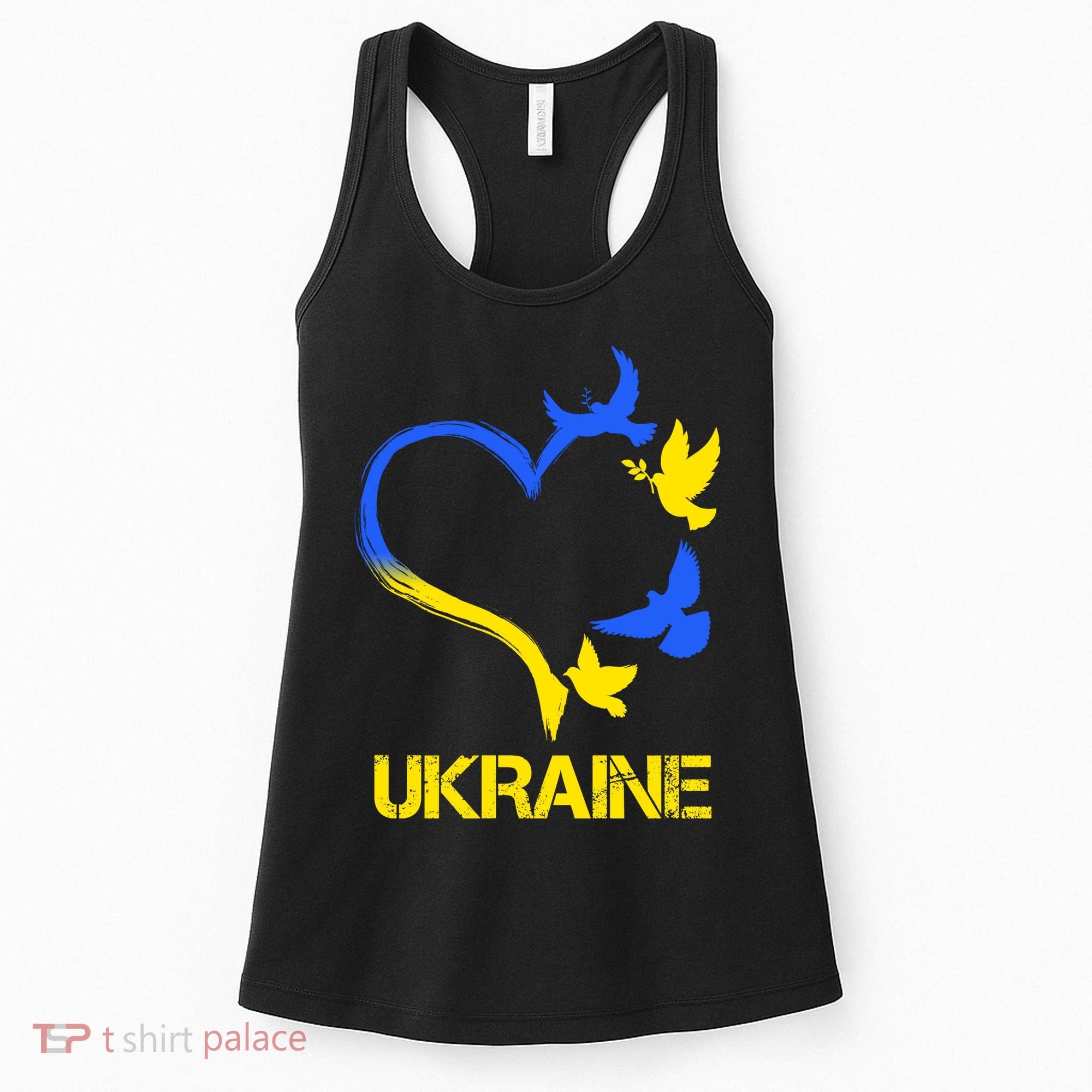 Support Ukraine Heart Doves Women's Tank Top