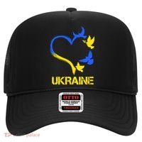 Support Ukraine Heart Doves Hat thumb 0