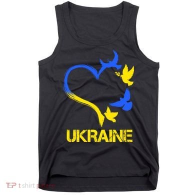 Support Ukraine Heart Doves Tank Top