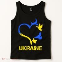 Support Ukraine Heart Doves Tank Top thumb 2