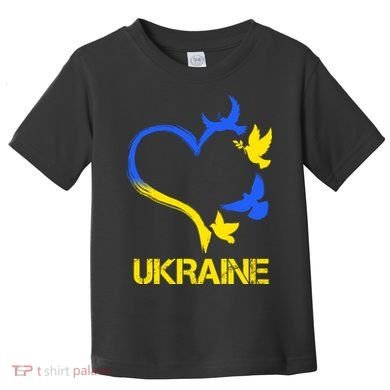 Support Ukraine Heart Doves Toddler T-Shirt