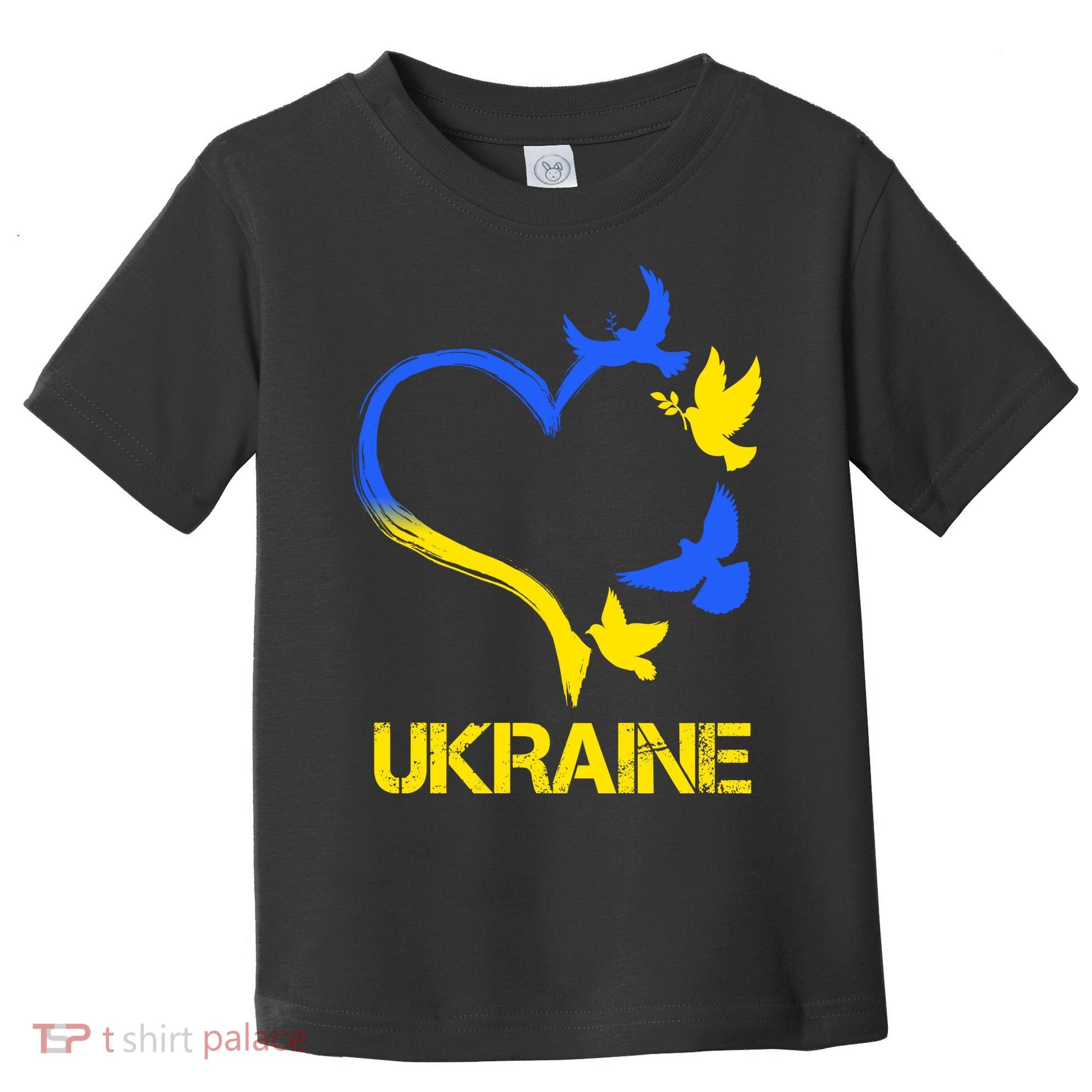 Support Ukraine Heart Doves Toddler T-Shirt
