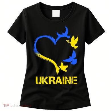 Support Ukraine Heart Doves Women's T-Shirt