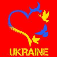 Support Ukraine Heart Doves Santa Hat thumb 1