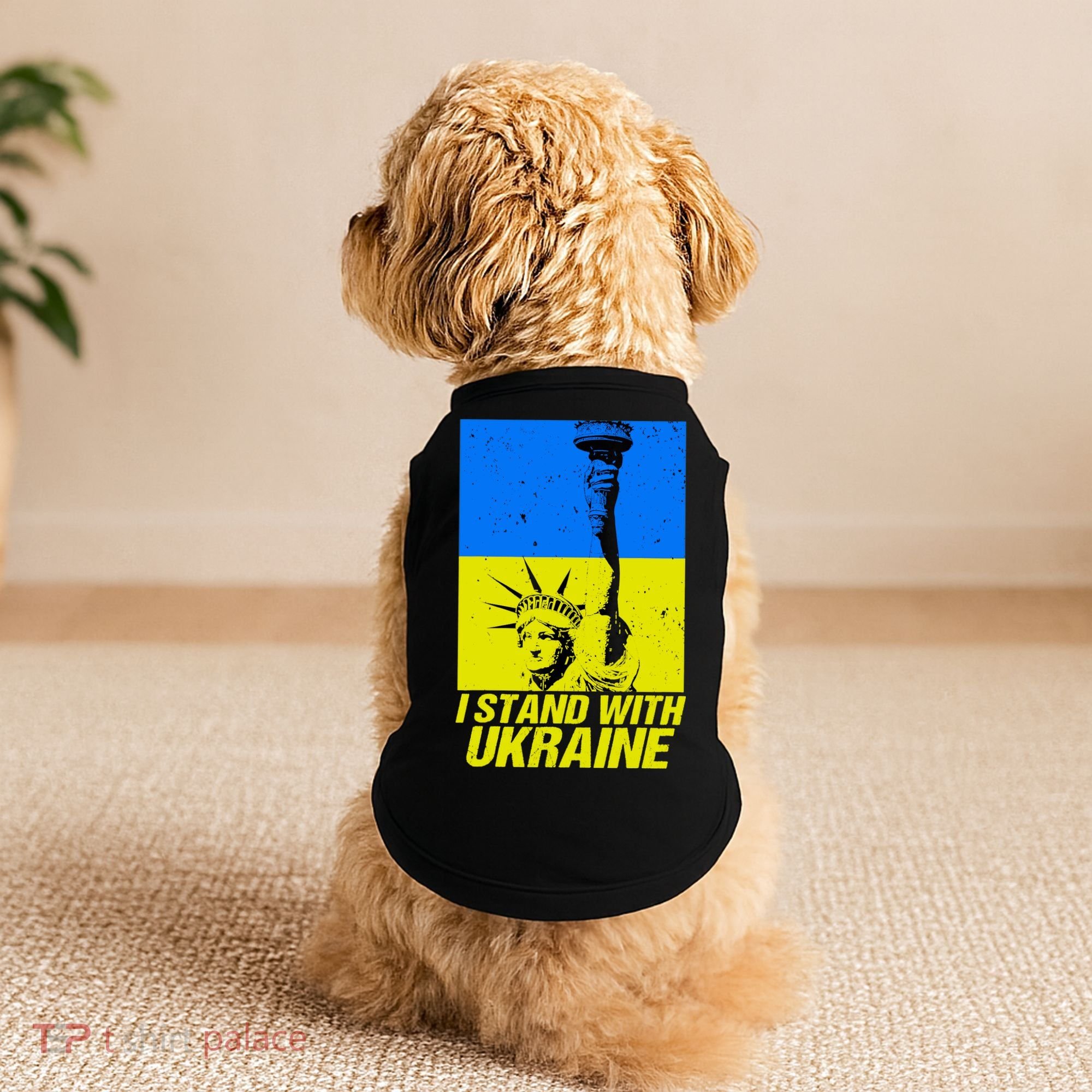 Support Ukraine I Stand With Ukraine Ukrainian Flag Doggie Tank