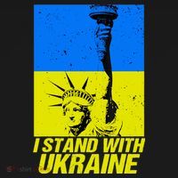 Support Ukraine I Stand With Ukraine Ukrainian Flag USA-Made Doggie Bandana thumb 2