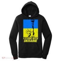 Support Ukraine I Stand With Ukraine Ukrainian Flag Women's Hoodie thumb 0