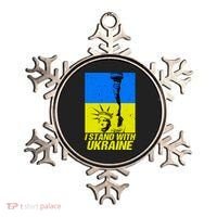 Support Ukraine I Stand With Ukraine Ukrainian Flag Ornament thumb 0