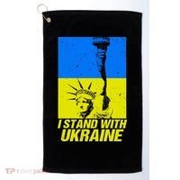Support Ukraine I Stand With Ukraine Ukrainian Flag Golf Towel thumb 0