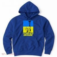 Support Ukraine I Stand With Ukraine Ukrainian Flag Hoodie thumb 0