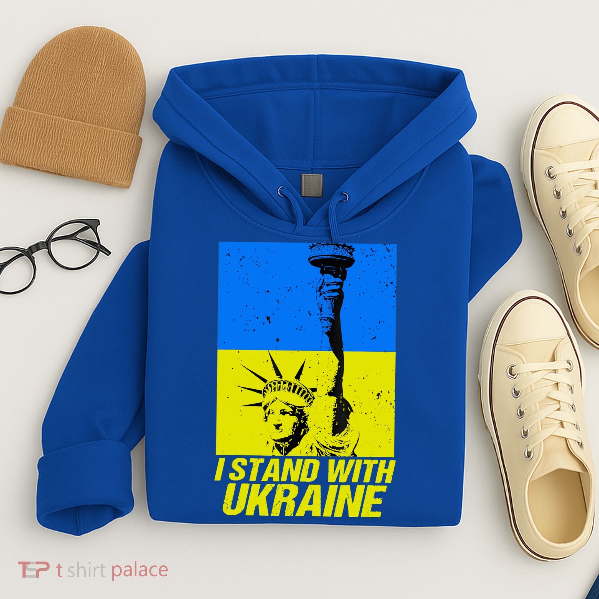 Support Ukraine I Stand With Ukraine Ukrainian Flag Hoodie