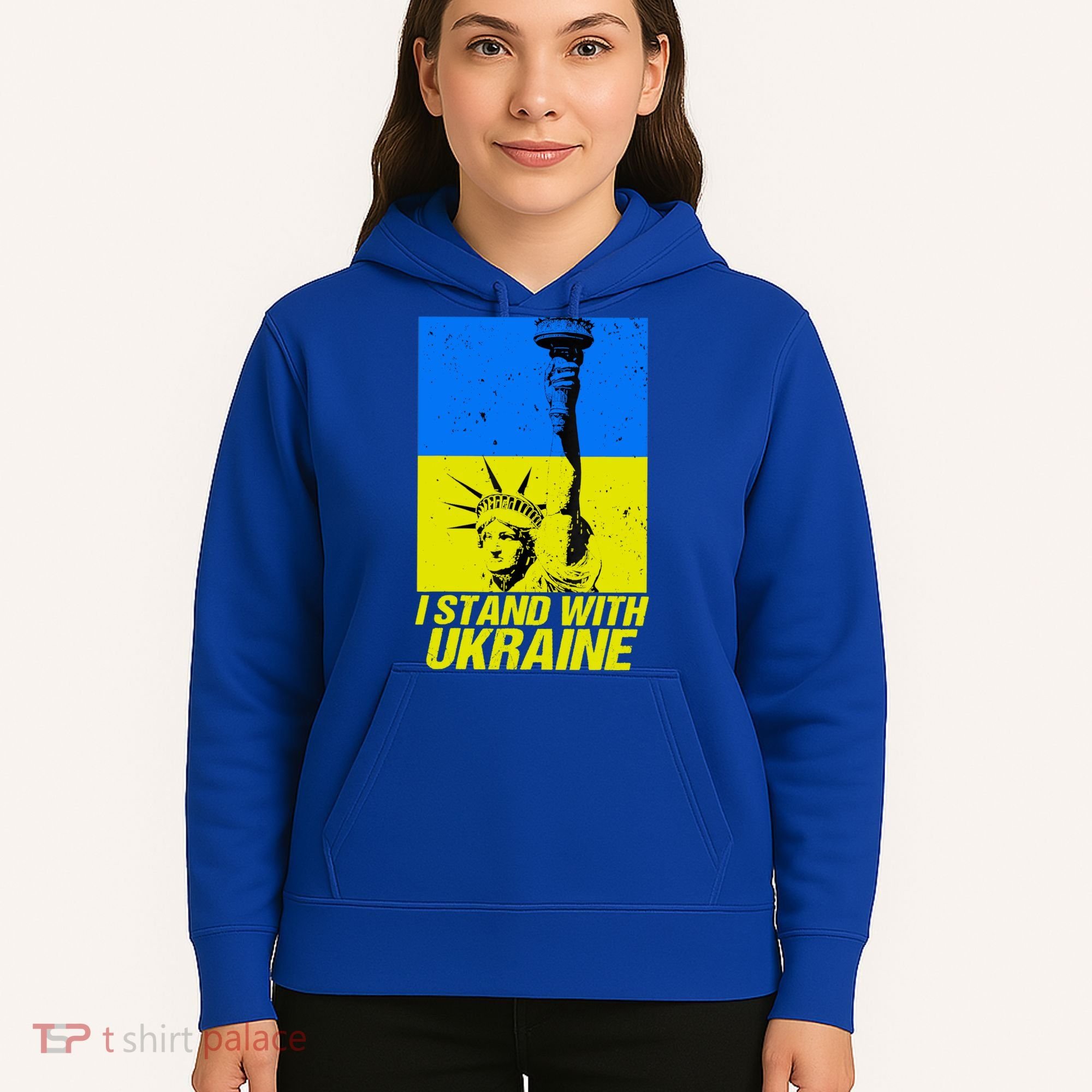 Support Ukraine I Stand With Ukraine Ukrainian Flag Hoodie