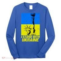 Support Ukraine I Stand With Ukraine Ukrainian Flag Long Sleeve Shirt thumb 0