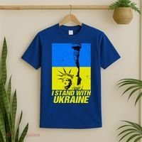 Support Ukraine I Stand With Ukraine Ukrainian Flag T-Shirt thumb 2
