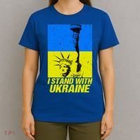 Support Ukraine I Stand With Ukraine Ukrainian Flag T-Shirt thumb 4