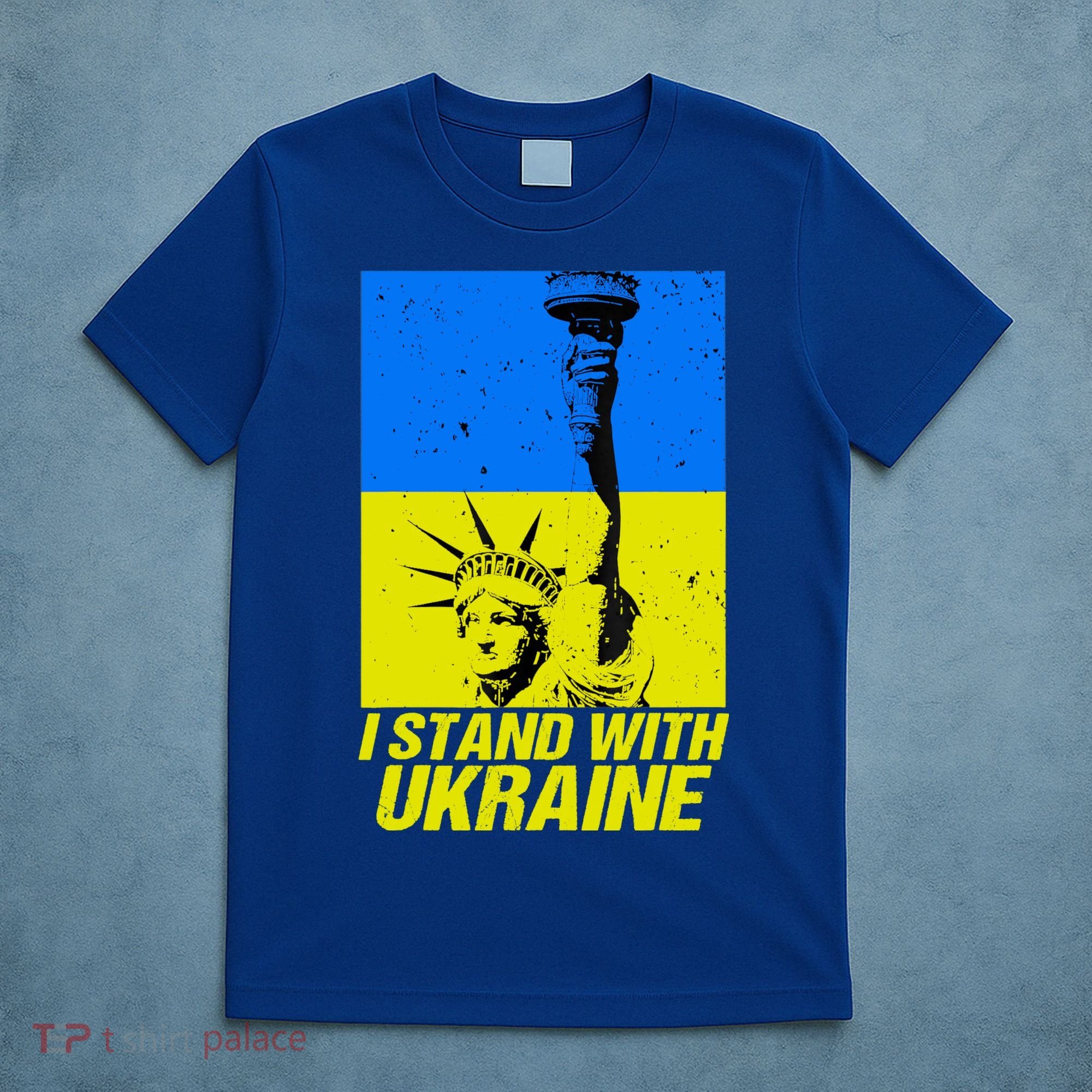 Support Ukraine I Stand With Ukraine Ukrainian Flag T-Shirt