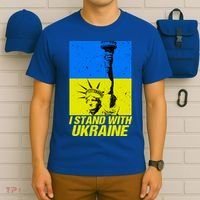 Support Ukraine I Stand With Ukraine Ukrainian Flag T-Shirt thumb 6