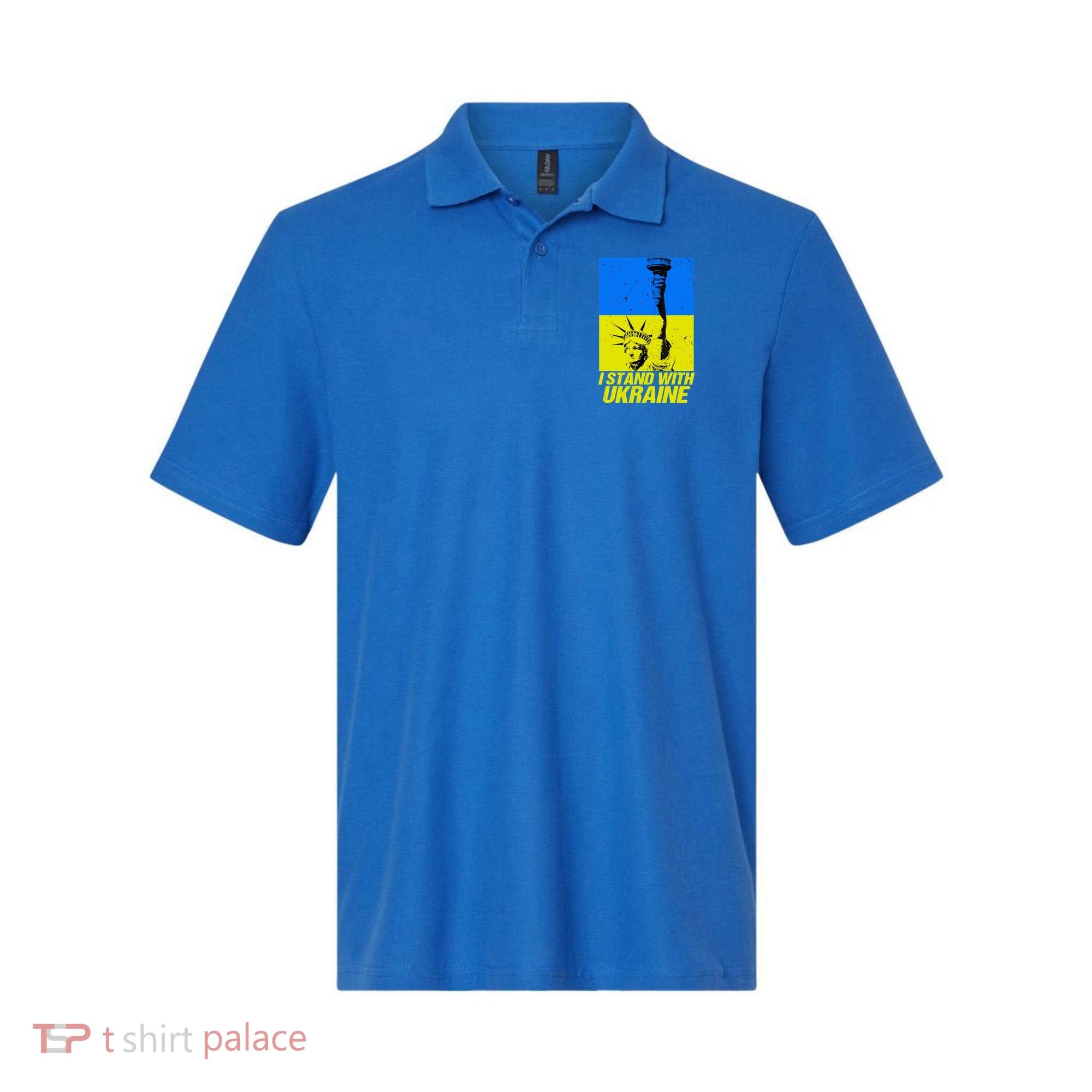 Support Ukraine I Stand With Ukraine Ukrainian Flag Polo