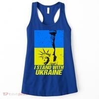 Support Ukraine I Stand With Ukraine Ukrainian Flag Women's Tank Top thumb 0