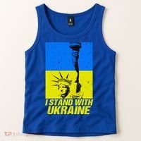 Support Ukraine I Stand With Ukraine Ukrainian Flag Tank Top thumb 2