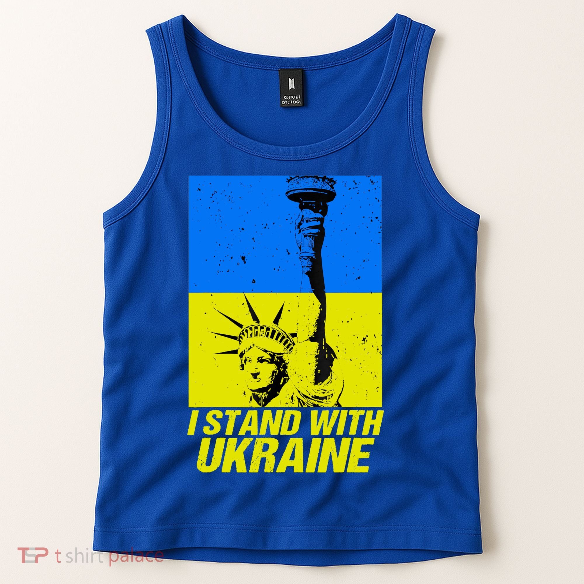 Support Ukraine I Stand With Ukraine Ukrainian Flag Tank Top