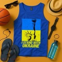 Support Ukraine I Stand With Ukraine Ukrainian Flag Tank Top thumb 4