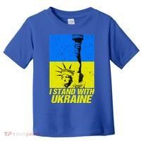 Support Ukraine I Stand With Ukraine Ukrainian Flag Toddler T-Shirt thumb 0