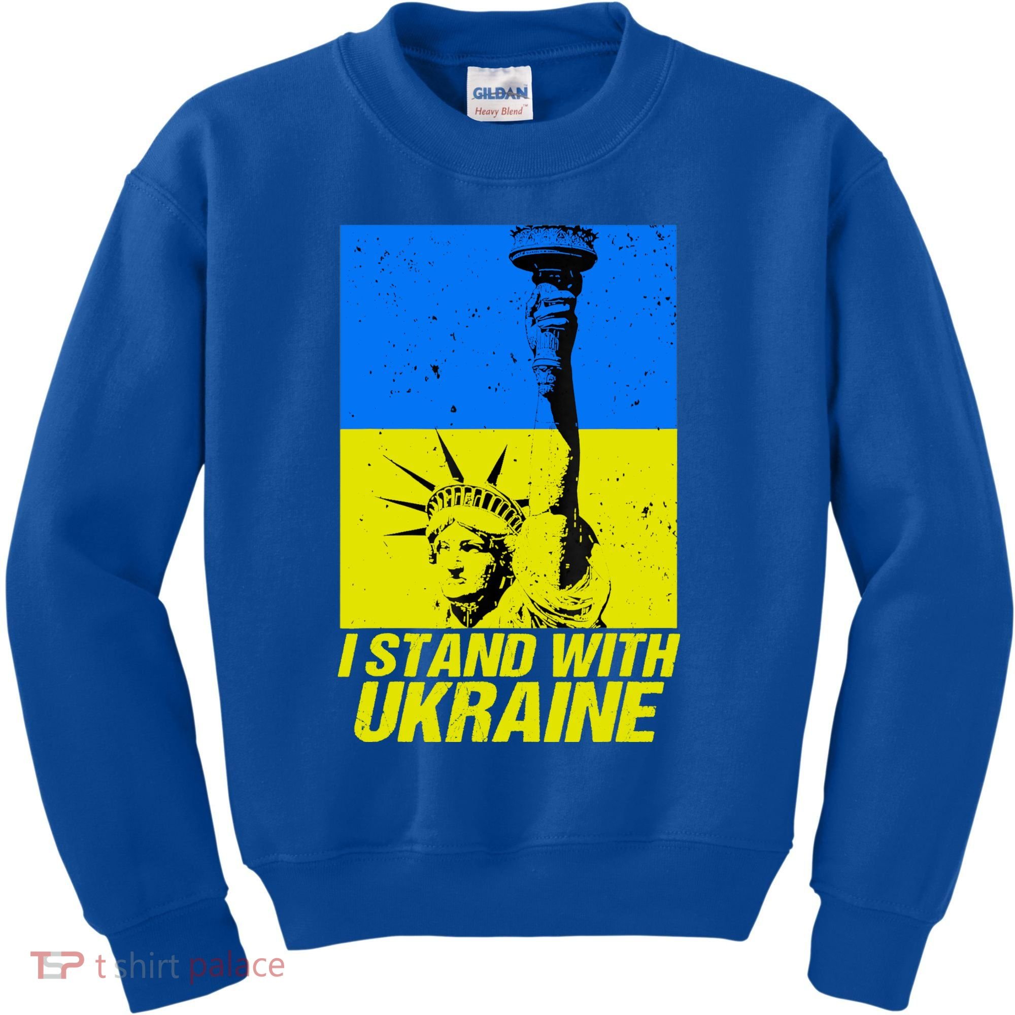 Support Ukraine I Stand With Ukraine Ukrainian Flag Kids Sweatshirt